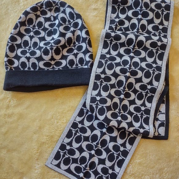 Coach Accessories - Coach winter hat and scarf set